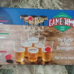 Saddlebred Game Time Pong Wars Set - Blue Packaging with Pink Balls